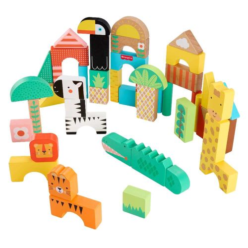 Bloques de la jungla de madera Fisher-Price