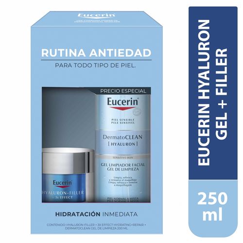 2pk Eucerin Hyall Filler Gel Limp 250ml-Precio indicado por tx piel