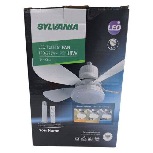 Bombillo Led Ventilador 18w Luz Blanca