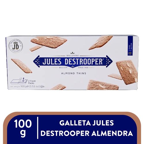 Galletas Dulces Jules Destrooper Galleta Jules Destrooper Almendra 100g
