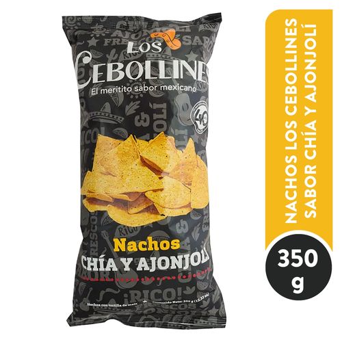 Nacho Los Cebollines Chia Ajon 350 Gr