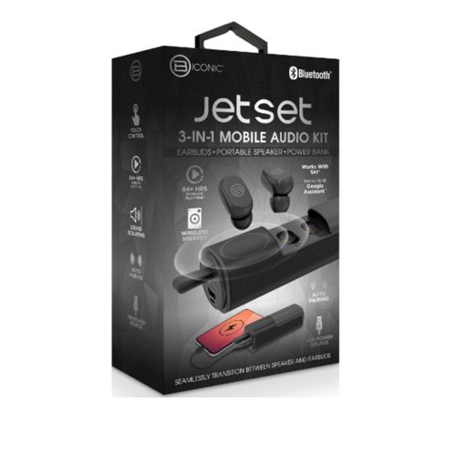 Kit Biconic 3 en 1 batería recargable parlante y audífonos