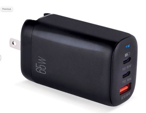 Cargador Argom de pared doble tipo C y USB