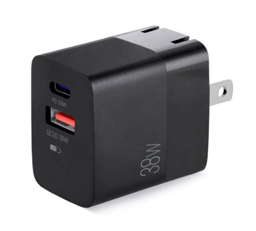 Cargador Argom de pared tipo C y USB 38W