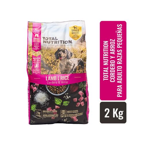 Alimento Super Premium Total Nutrition Salmon y Arroz para perro adulto raza pequeña - 2kg