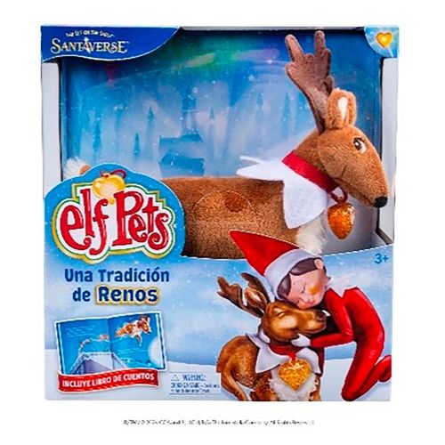 Libro Navideño y Peluche Elf On The Shelf Una Tradición De Renos