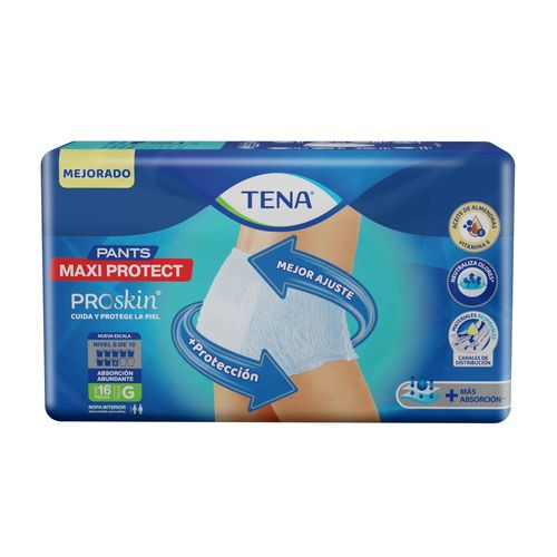 Pañal para adulto Tena pants maxi protect talla G - 16 Uds
