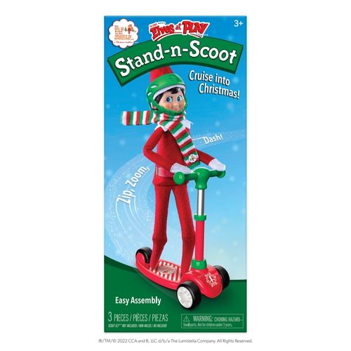 Adorno Navideño Elf On The Shelf Duende En Patinete