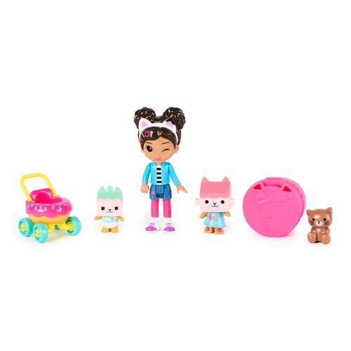 Set Gabby`S Doll House Figuras Cuidado De Gatitos
