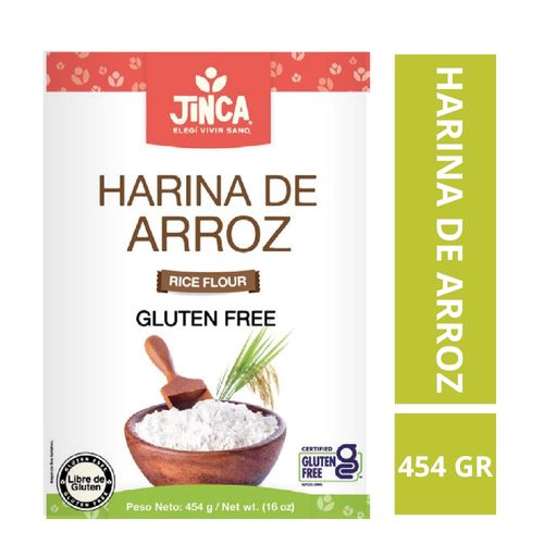 Harina Jinca Foods Arroz Libre de Gluten - 454 g