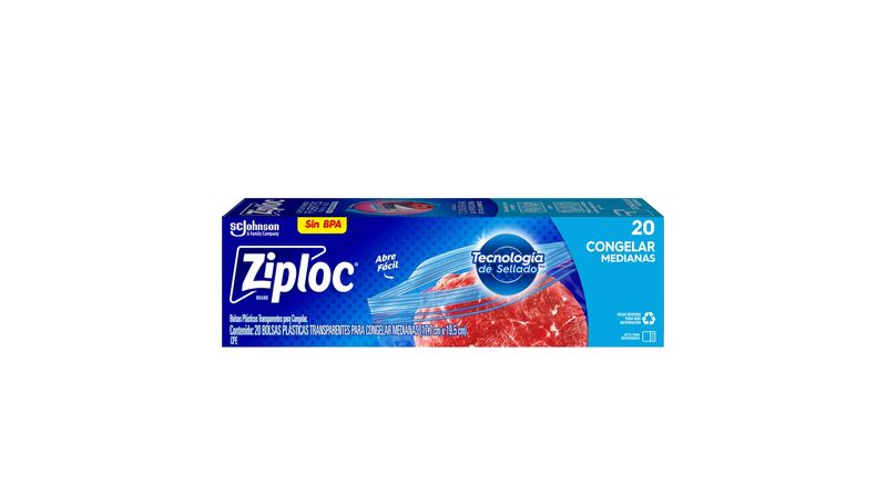 yu1012　803535 Comprar Bolsa Reutilizable Ziploc Para Congelar Medianas - 20Uds