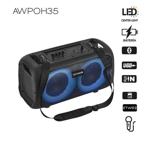 Parlante Aiwa con micrófono AWPOH35 400W