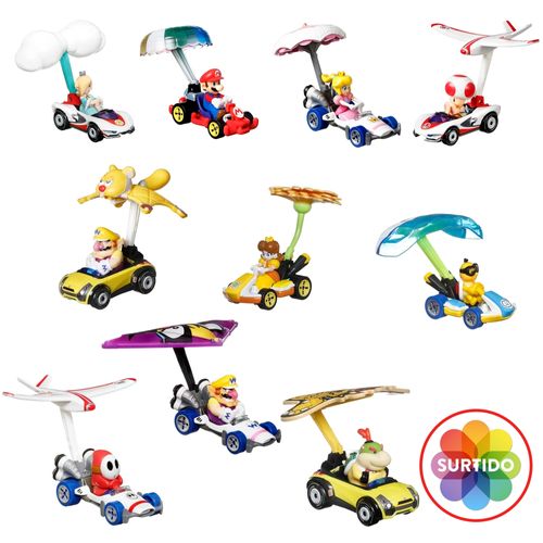 Vehículo de juguete Hot Wheels personajes mario kart