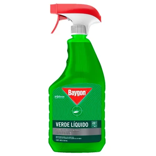 Insecticida Baygon Ultra Verde Líquido Mata Cucarachas e Insectos Rastreros - 510 ml
