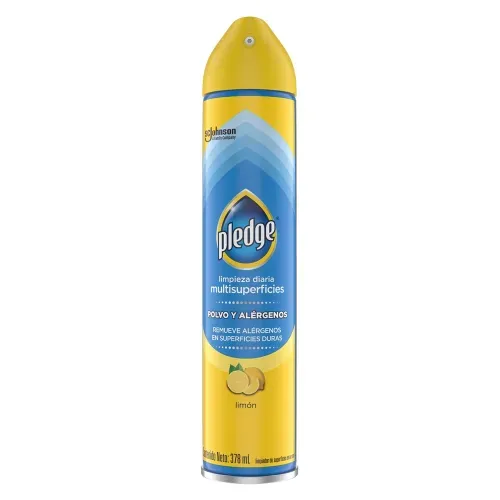 Limpiador Multisuperficies Pledge Limpieza Diaria en Aerosol Limón 378 ml