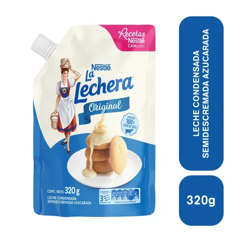 Leche Condensada Nestlé La Lechera Original Doypack - 320g