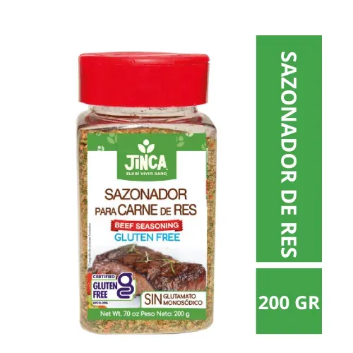 Sazonador De Res Jinca Foods Libre de Gluten - 200 g