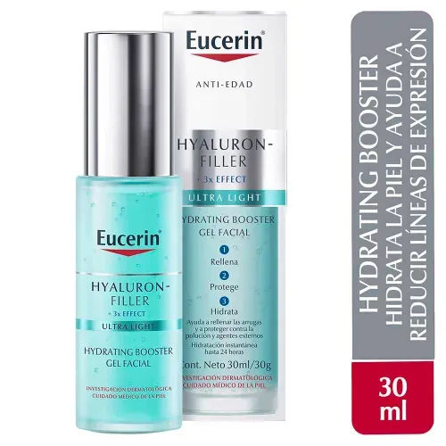 Gel facial Eucerin moisture booster hialurónico . 30 ml