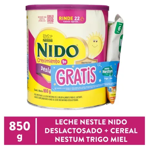 Pack Nido Deslactosa Mas Nestum 850 Gr