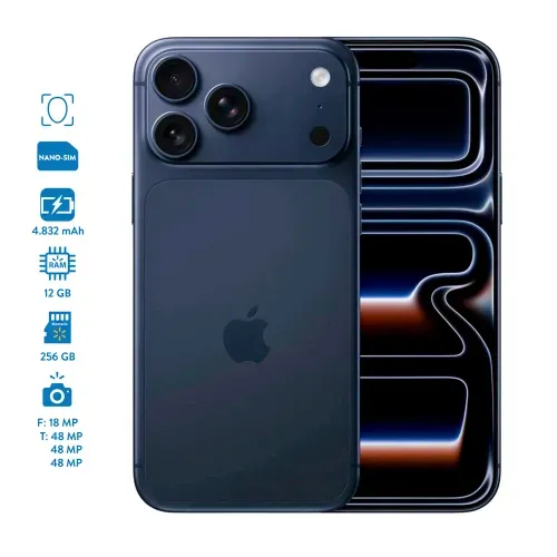 Celular Apple Iphone 17 Pro Max 12GB 256GB Azul