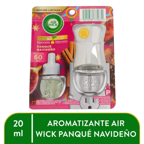Aromatizante Ambiental Air Wick Airwick Elect Compl Paque Navidad 20ml
