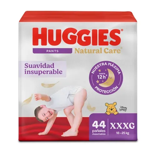 Pañales Huggies Natural Care Pants Etapa 6 XXXG - 44 Uds