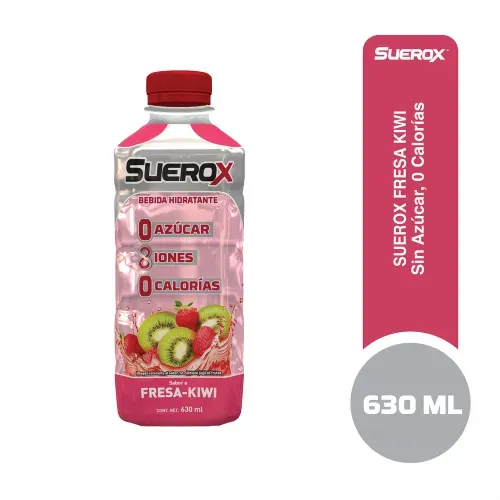 Bebida Hidratante Suerox Sin Azúcar Fresa Kiwi - 630 ml