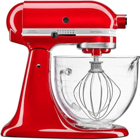 Batidora  KitchenAid artisan desing rojo manzana KSM155GBCA