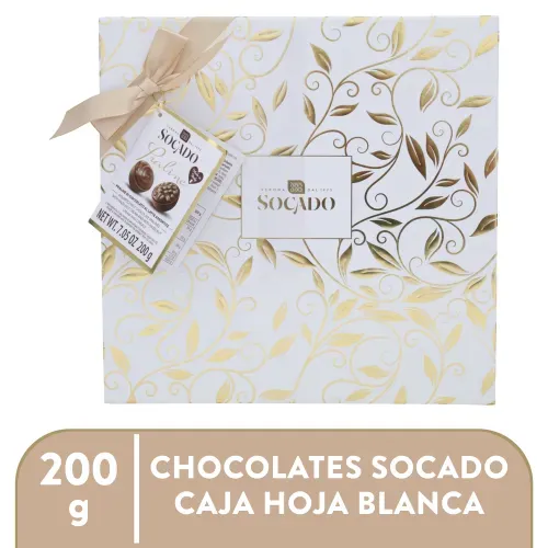 Chocolates Socado Chocolates Socado Caja Hoja Blanca 200g