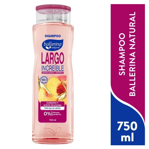 Shampoo Ballerina Champu Ballerina Largo Increible 750 ml