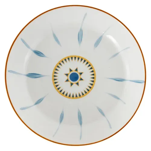 Plato sopero Mainstays de porcelana color azul