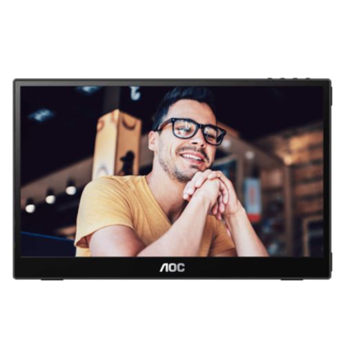 Monitor AOC 16T3E portable FHD 60Hz IPS  2x USB C-15.6”