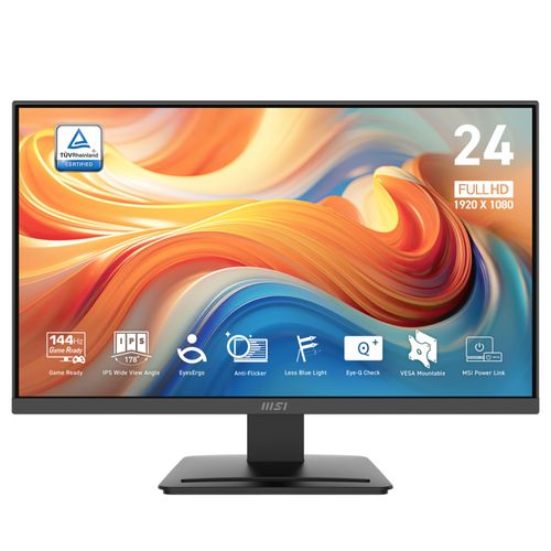 Monitor MSI PRO MP243L E14 gamer  FHD 144Hz anti-glare con HDMI y D-Sub-23.8”