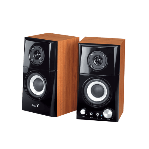 Parlante Genius SP-HF500A II 2.0 canal potencia de 36W entrada RCA control de volumen frontal