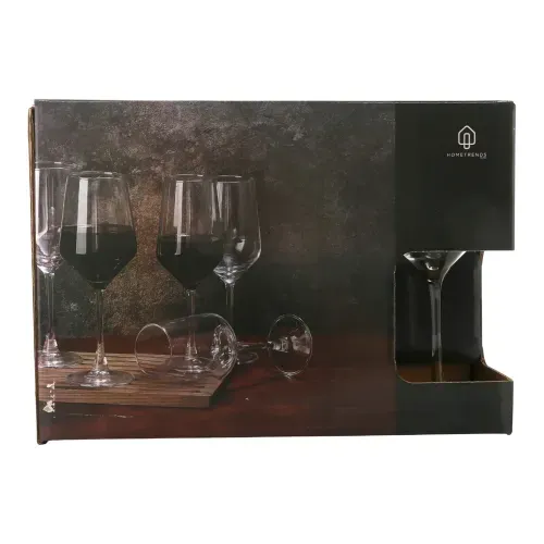 Ht Set Copas Para Vino De Vidrio 12pzs