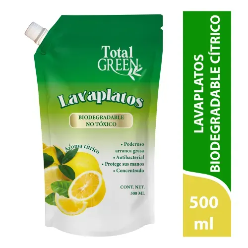 Lavaplatos Total Green Liquido Biodegradable - 400ml