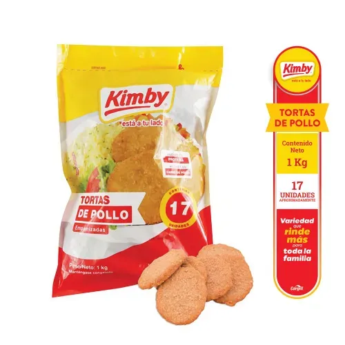 Tortas de Pollo Kimby Empanizadas - 1 kg
