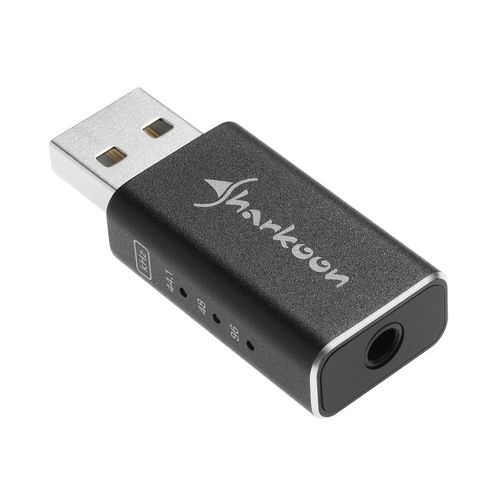 Hub Sharkoon gaming DAC Pro S V2 DAC USB sonido 7.1 virtual RGB conexión USB