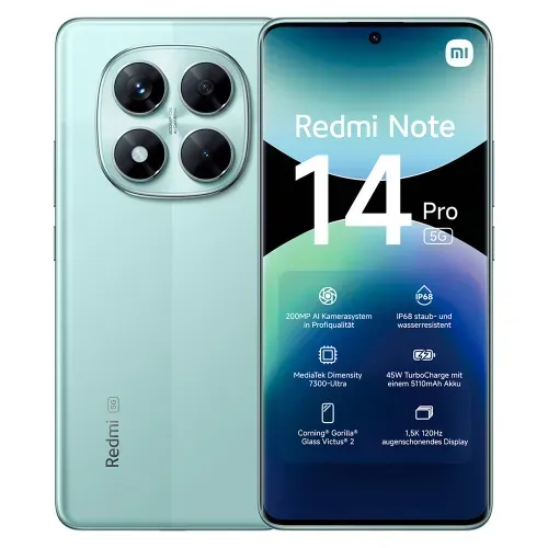 Celular Xiaomi Note 14 Pro 5G 8GB RAM 256GB Almacenamiento