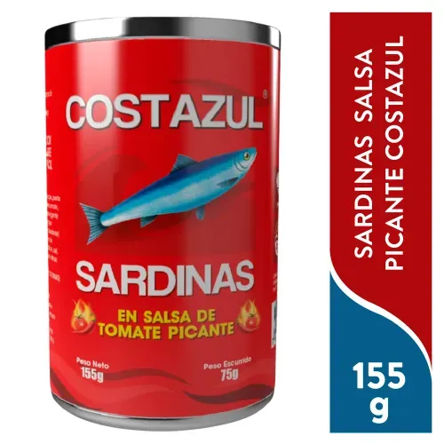 Sardinas Costazul Salsa Picante 155g