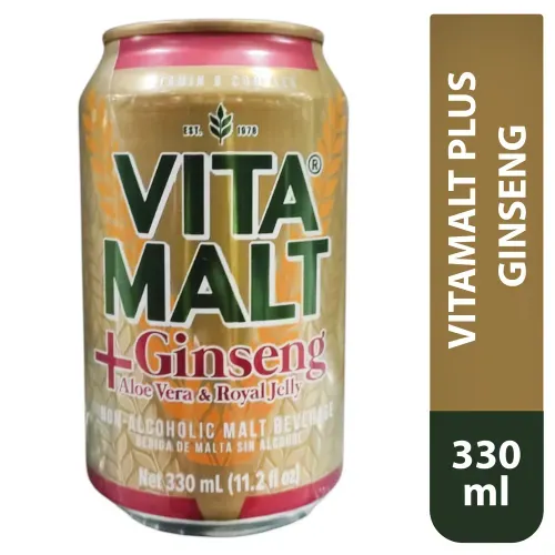 Vitamalt Plus Ginseng Lata 330ml