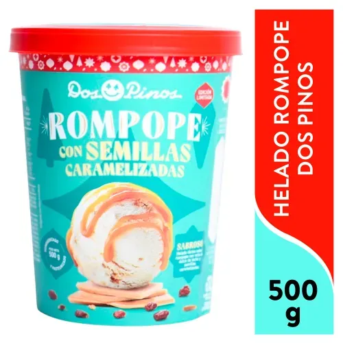 Helado Rompope Semillas Caramel 500g Ea