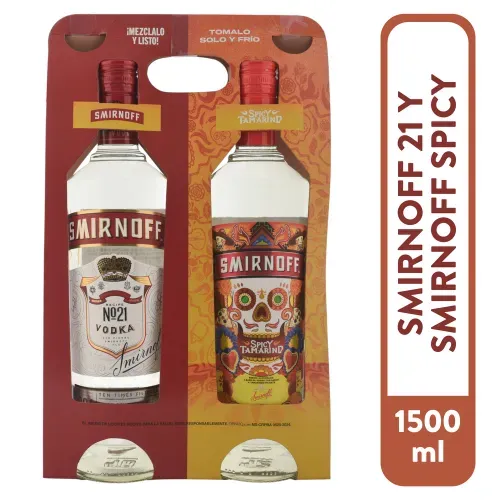 Smirnoff 21 más Smirnoff Spic 2 Pack - 1500 ml