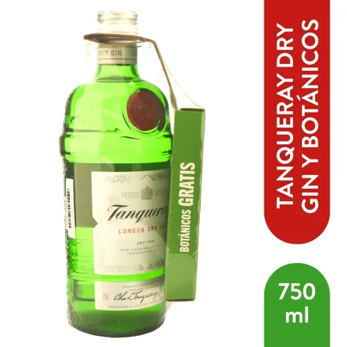 Tanqueray Dry Gin y Botanicos 750 ml