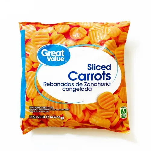 Zanahoria En Rodajas Great Value Congelada - 340 g