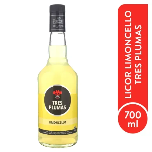Licor Limoncello Tres Plumas 700 ml