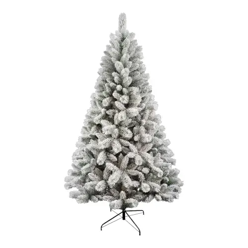 Arbol Navideño Holiday Time verde nevado 213 cm de altura (6.99 pies) con 891 ramas mixtas N4