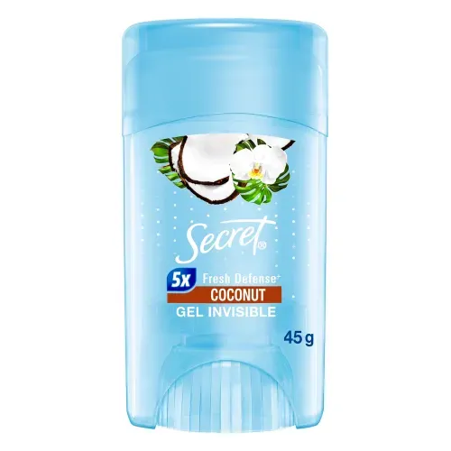 Gel Invisible Antitranspirante Secret Coconut - 45 g