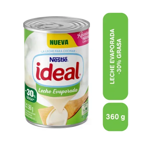 Leche Evaporada Ideal Light (-30% de Grasa) - 360 g