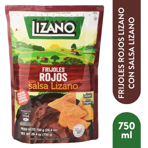 Frijol Rojo con salsa Lizano - 750 ml